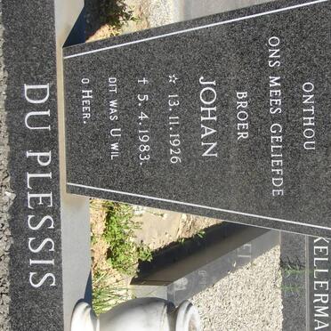 PLESSIS Johan, du 1926-1983