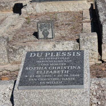 PLESSIS Sophia Christina Elizabeth, du 1905-1948 