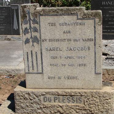 PLESSIS Sarel Jacobus, du 1906-1956