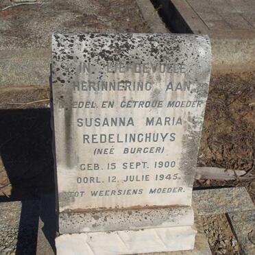 REDELINGHUYS Susanna Maria nee BURGER 1900-1945