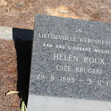 ROUX Helen nee KRUGER 1893-1973