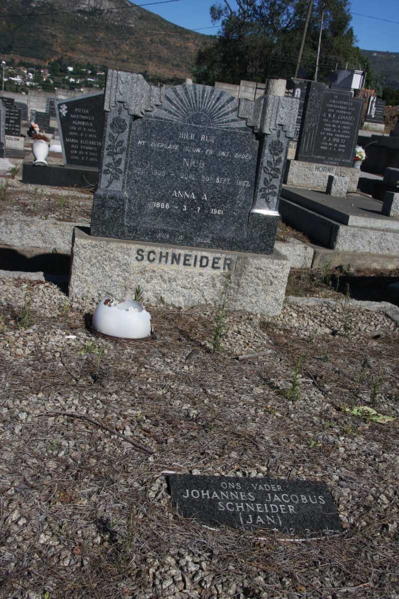 SCHNEIDER Anna A. 1888-1961 :: SCHNEIDER Nico 1909-1957 :: SCHNEIDER Johannes Jacobus 1911-1979 _1