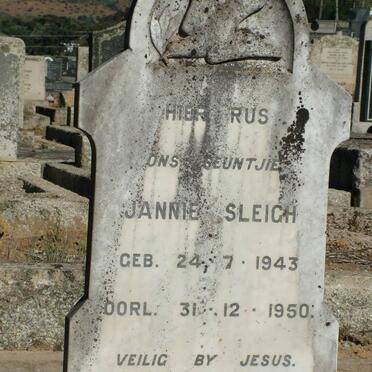 SLEIGH Jannie 1943-1950