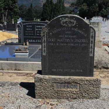 THERON Gert Matthys Jacobus 1904-1957
