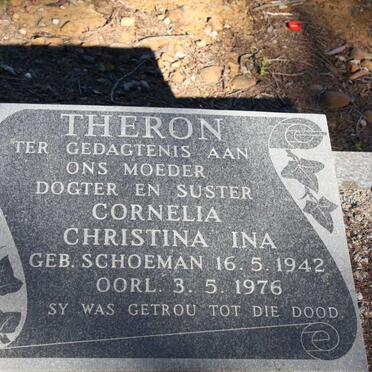 THERON Cornelia Christina Ina geb SCHOEMAN 1942-1976