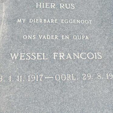 ? Wessel Francois 1917-1982