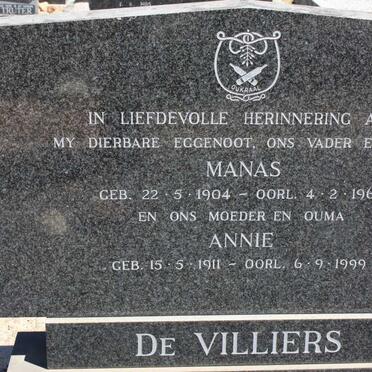 VILLIERS Manas, de 1904-1968 &amp; Annie 1911-1999
