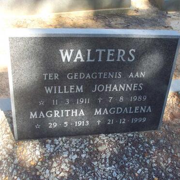WALTERS Willem Johannes 1911-1989 & Magritha Magdalena 1913-1999
