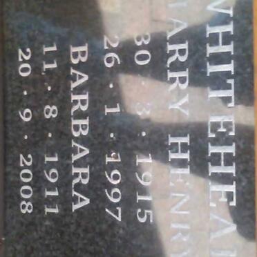 WHITEHEAD Harry Henry 1915-1997 & Barbara 1911-2008