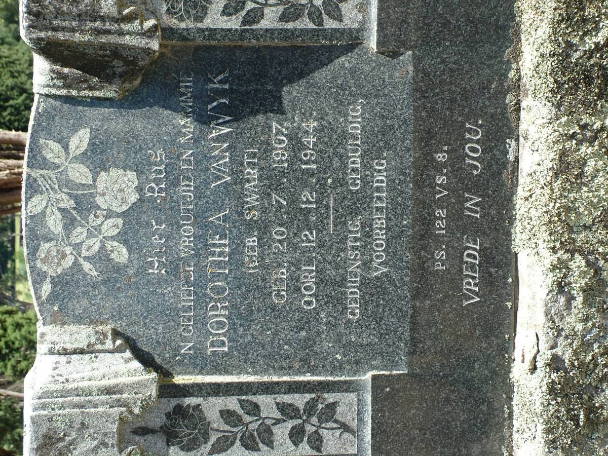 WYK Dorothea, van nee SWART 1907-1944