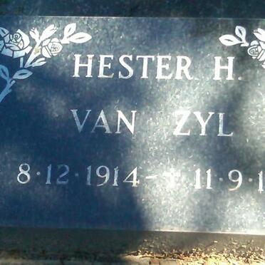 ZYL Hermanus D., van 1877-1953 &amp; Hester H. BOSMAN 1883-1980 :: ZYL Hester H., van 1914-1988