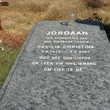 JORDAAN Cecilia Christina 1910-2007