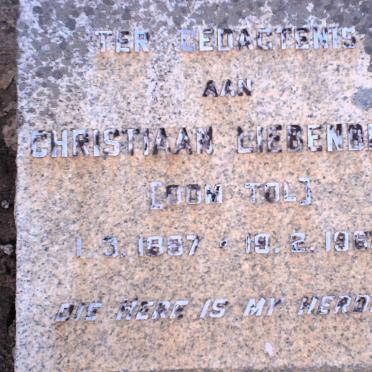 LIEBENBERG Christiaan 1887-1962