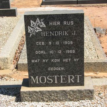 MOSTERT Hendrik J. 1908-1969