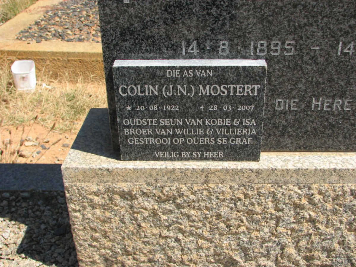 MOSTERT J.N. 1922-2007