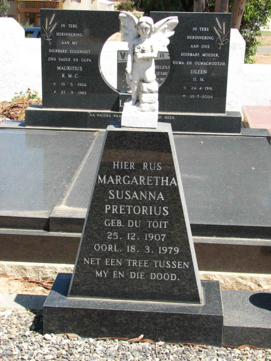 PRETORIUS Margaretha Susanna nee DU TOIT 1907-1979