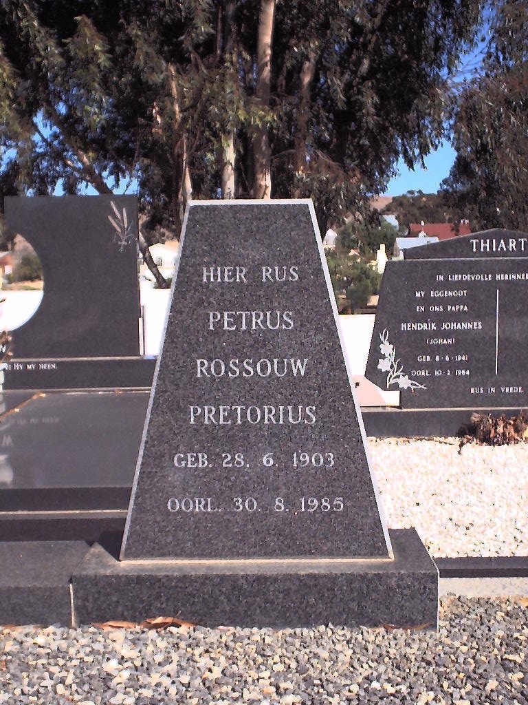PRETORIUS Petrus Roussouw 1903-1985