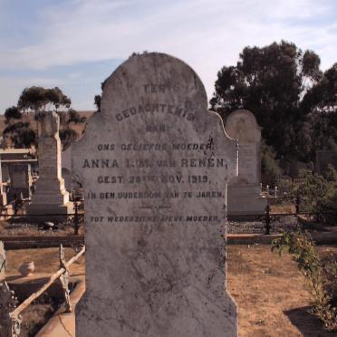 RENEN Anna I.M., van -1919
