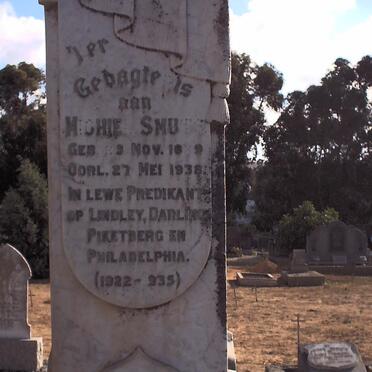 SMUTS Michiel 1839-1938