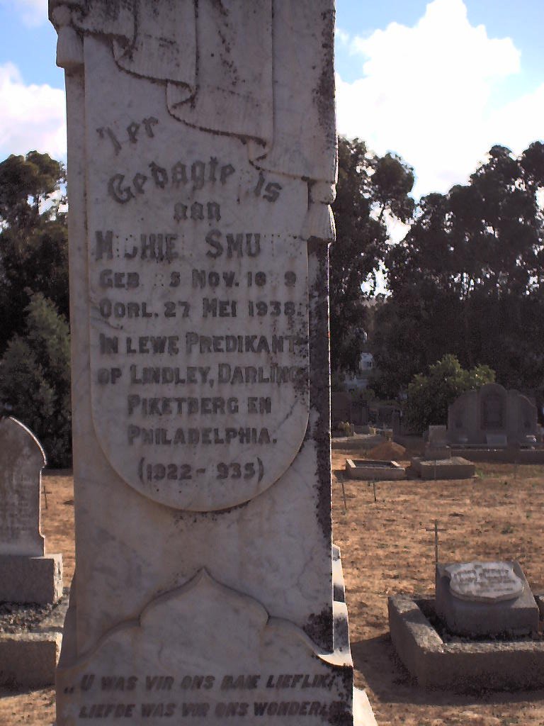 SMUTS Michiel 1839-1938