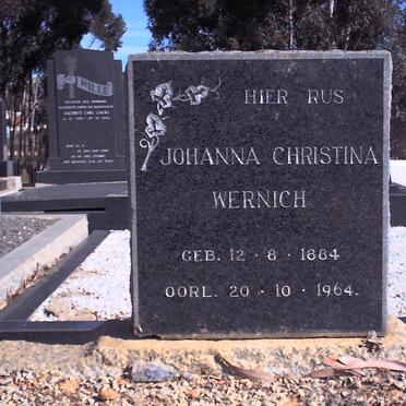 WERNICH Johanna Christina 1884-1964