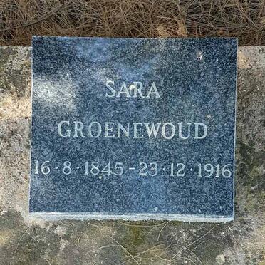 GROENEWOUD Sara 1845-1916