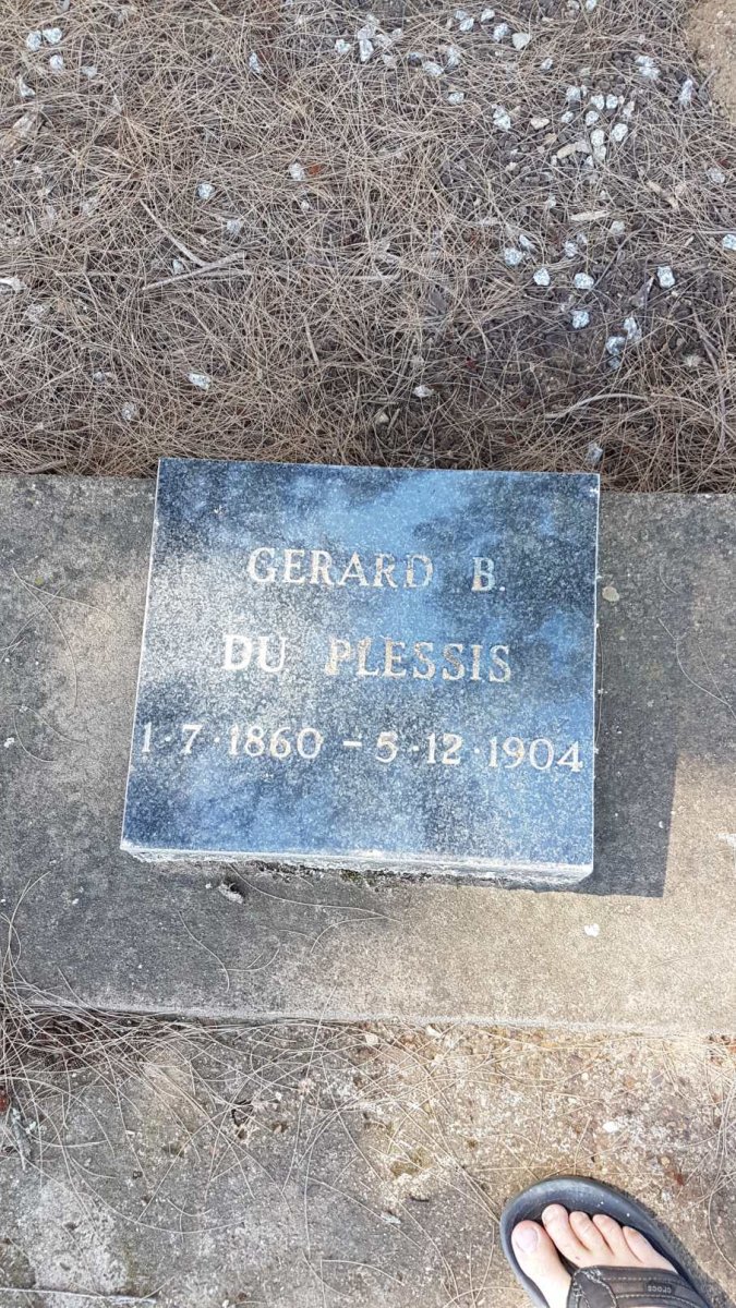 PLESSIS Gerard B., du 1860-1904