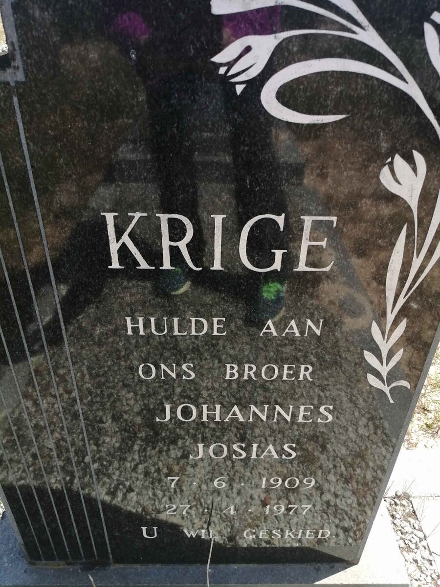 KRIGE Johannes Josias 1909-1977