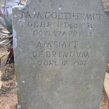 SMITH M.M. Coetzee 1934-1935 :: SMIT A.M. -1937