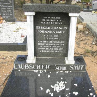 LAUBSCHER Francis Johanna nee SMIT 1936-1997