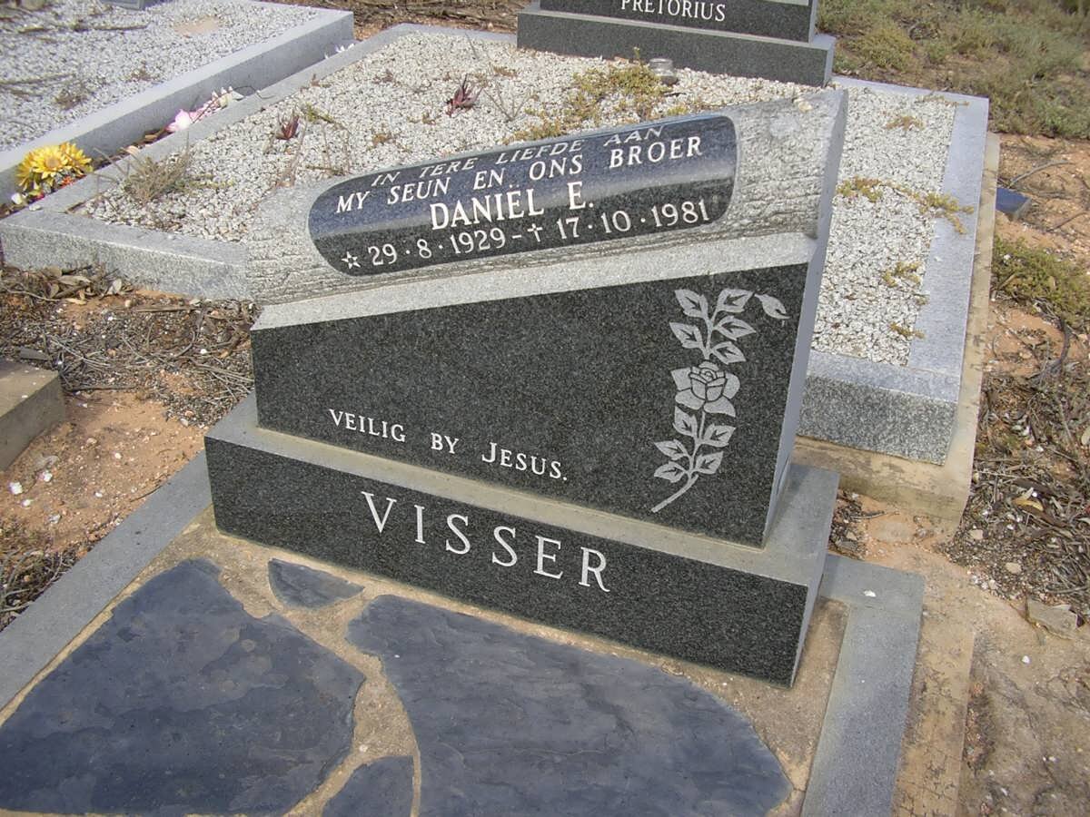 VISSER Daniel E. 1929-1981