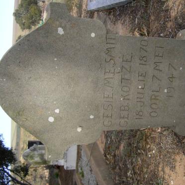 SMIT Gesie M.E. nee KOTZE 1870-1947