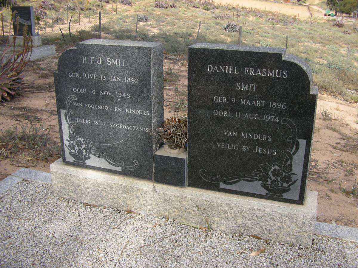 SMIT Daniel Erasmus 1896-1974 &amp; H.F.J. RIVE 1892-1945