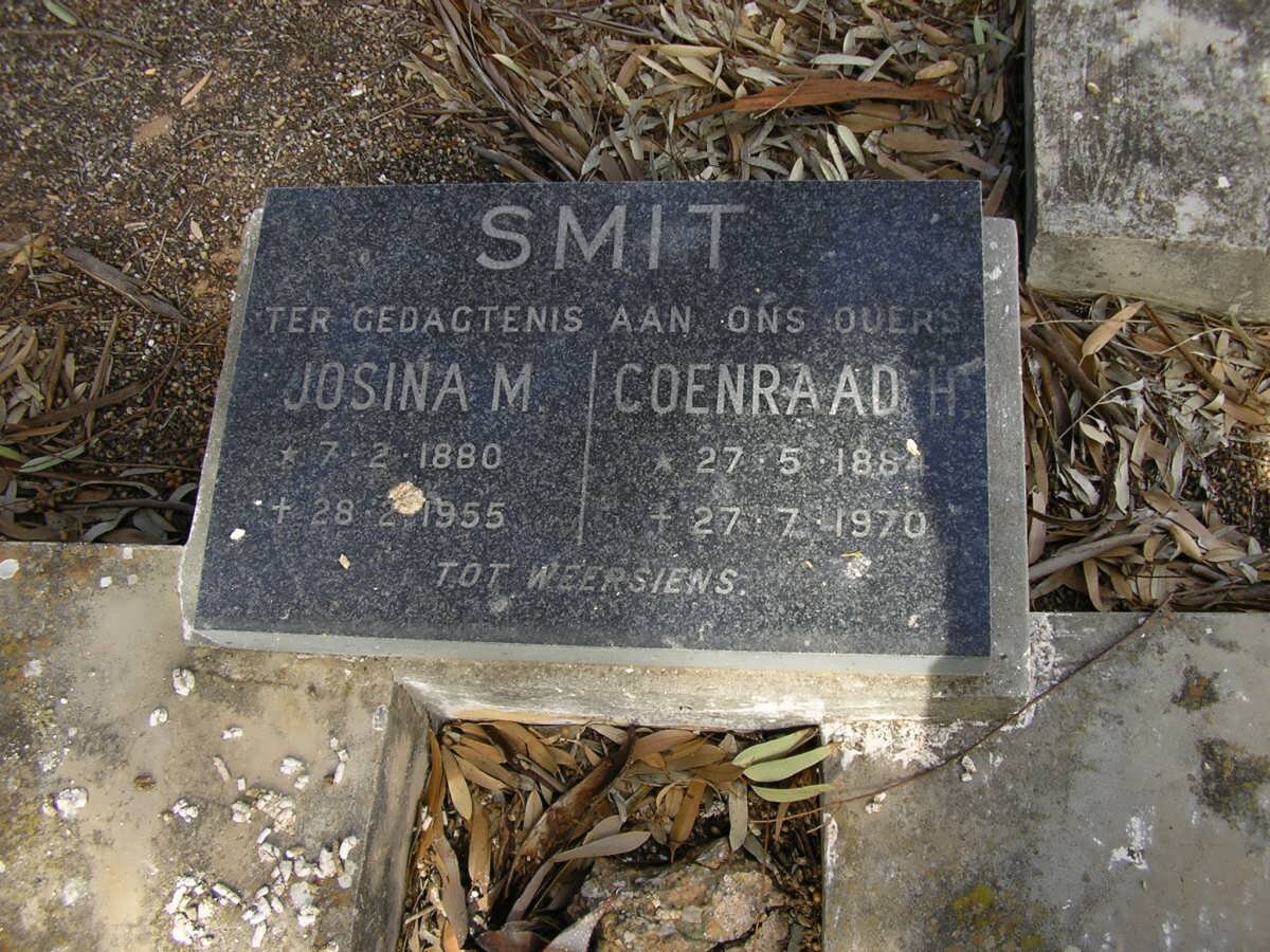 SMIT Coenraad H. 1884-1970 &amp; Josina M. 1880-1955