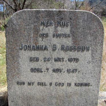 ROSSOUW Johanna B. 1878-1947