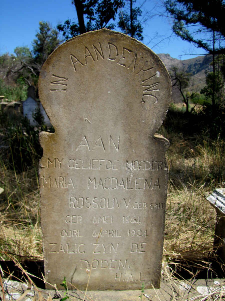 ROSSOUW Maria Magdalena nee SMIT 1864-1924