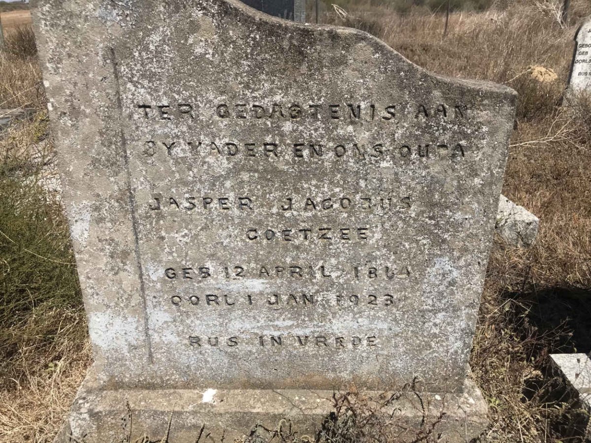 COETZEE Jasper Jacobus 1864-1923