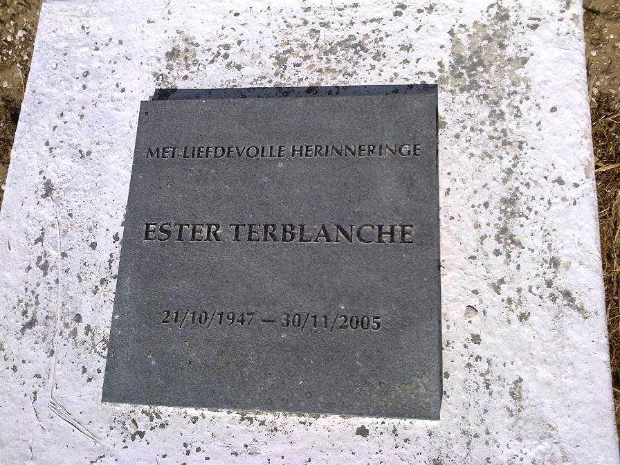 TERBLANCHE Ester 1947-2005
