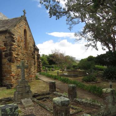 Western Cape, PLETTENBERG BAY, Anglican Church, St. Peter's, church yard