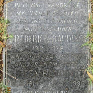 BAUDINET Frederick 1912-1976 &amp; Eileen 1914-1983