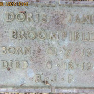 BROOMFIELD Doris Janet 1903-1977