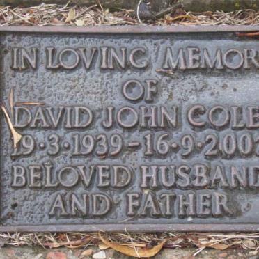 COLES David John 1939-2007
