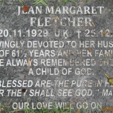 FLETCHER Jean Margaret 1929-2015