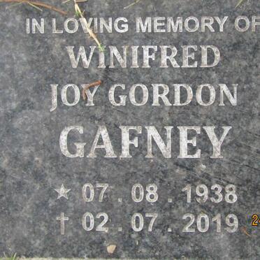 GAFNEY Winifred Joy Gordon 1938-2019