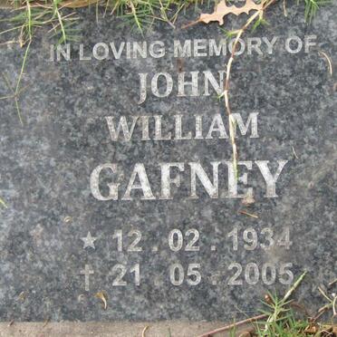 GAFNEY John William 1934-2005