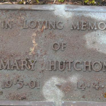 HUTCHONS Mary 1901-1993