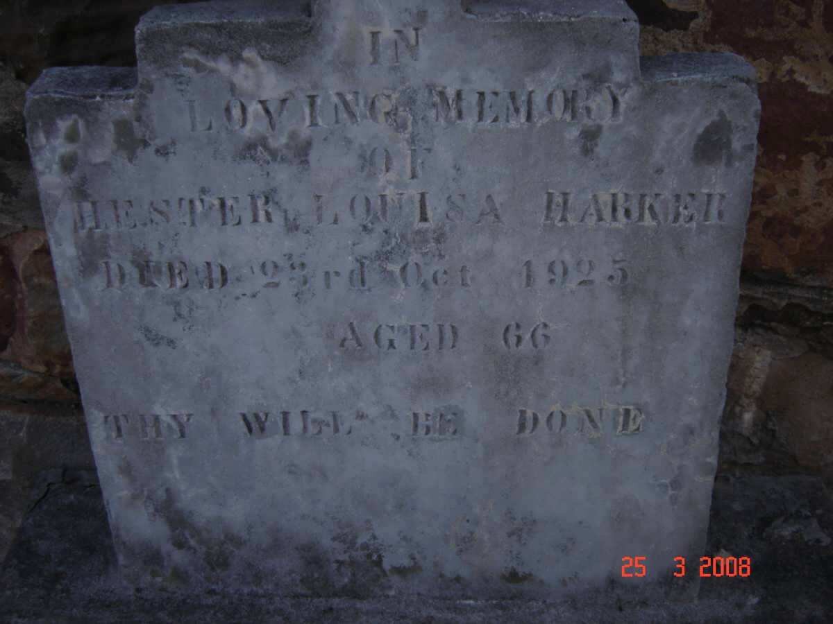 HARKER Hester Louisa -1925