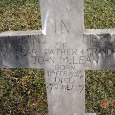 McLEAN John 1854-1937