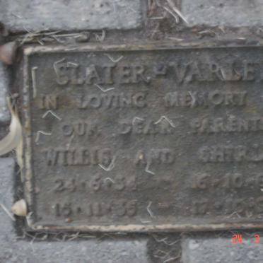 SLATER-VARLEY Willis 1934-19?2 &amp; Shirley 1935-1998