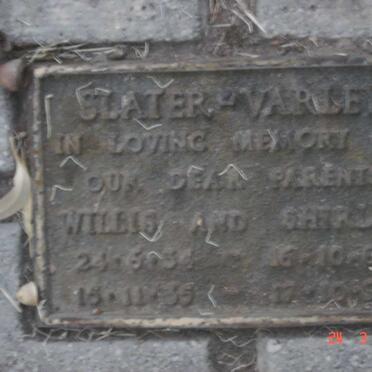 SLATER-VARLEY Willis 1934-19?2 &amp; Shirley 1935-1998